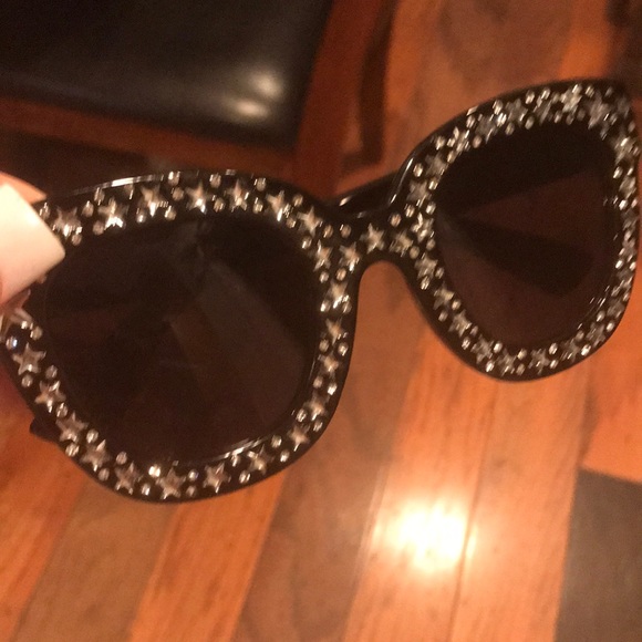 STARS Sunglasses. NEW!!! Black/Silver. - Picture 4 of 8